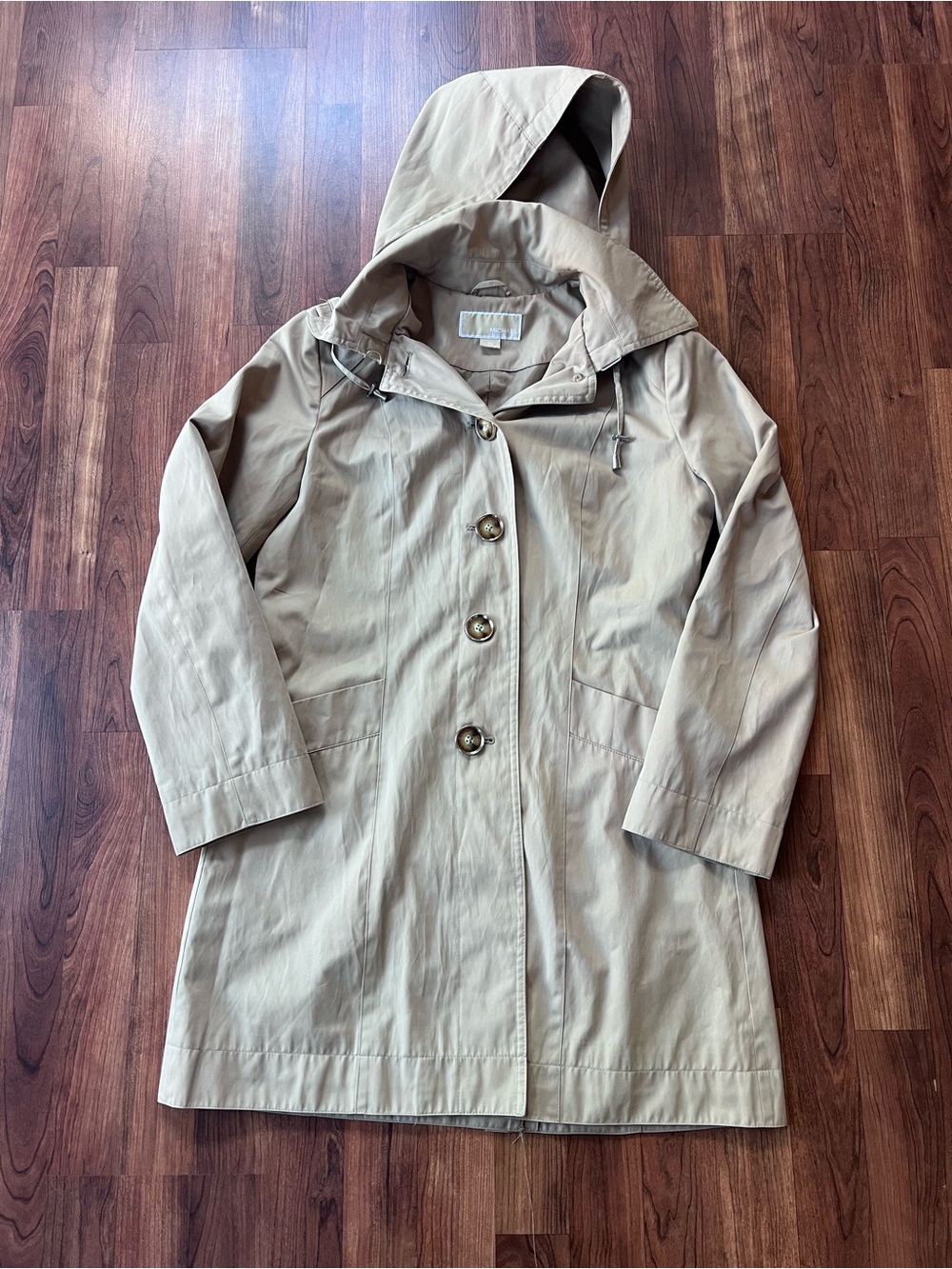 Michael Kors Kids Hooded Raincoat - Beige